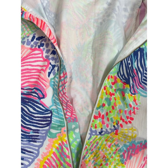 LILLY PULITZER Roar Of The Sea " MILA" SLEEVELESS SHIFT DRESS SIZE 10 $178 New! - Picture 8 of 13